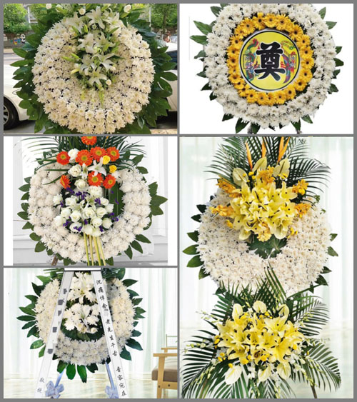 湖北咸宁市赤壁市茶庵岭镇小湖岭村花圈速递